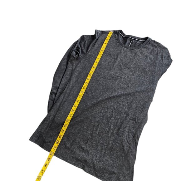 Ten Thousand Mens Cotton Jersey Long Sleeve Crew Neck Shirt, Grey Heathered, L - Picture 9 of 9